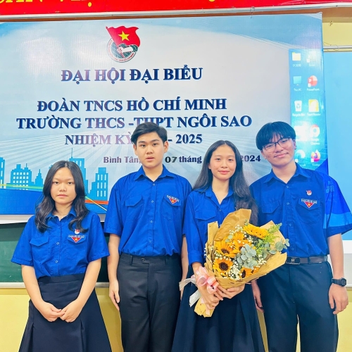 🎉 ĐẠI HỘI ĐẠI BIỂU ĐOÀN TNCS HỒ CHÍ MINH TRƯỜNG THCS, THPT NGÔI SAO NHIỆM KỲ 2024 – 2025 🎉